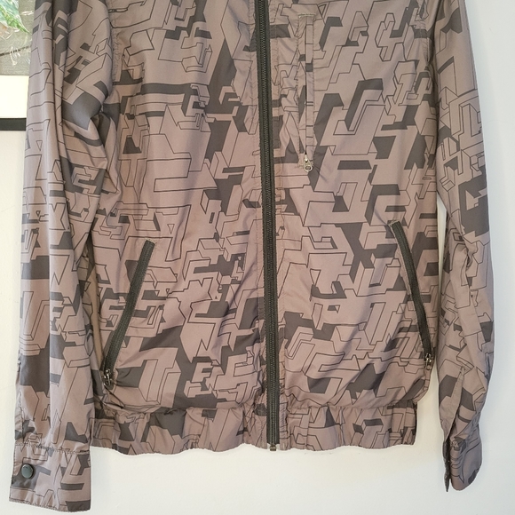 Stussy Girls Zip Up Windbreaker All Over Print Jacket M - Picture 10 of 16